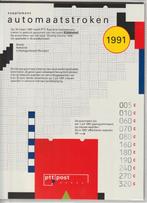 Nederland 1991, Automatenstroken, complete set, Gestempeld., Verzenden, Na 1940, Gestempeld