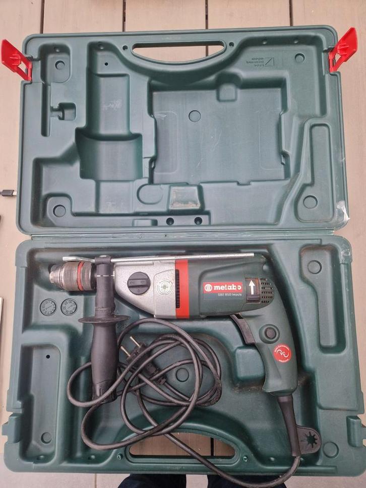 Metabo SBE 850 Impulse klopboormachine, Doe-het-zelf en Verbouw, Gereedschap | Boormachines, Gebruikt, Boormachine, 600 watt of meer