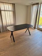 Karwei eettafel zwart hout 160 x 90 cm, Huis en Inrichting, Tafels | Eettafels, Ophalen, 50 tot 100 cm, Zo goed als nieuw, Vijf personen of meer