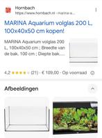 Aquarium 100 x 40 x 50 cm. 200 liter, Gebruikt, Ophalen of Verzenden, Leeg aquarium