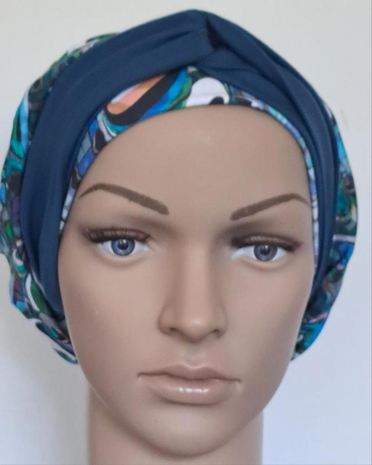 Chemo/haarverlies tricot muts met sjaal no 17 A., Kleding | Dames, Mutsen, Sjaals en Handschoenen, Nieuw, Muts, Maat 46/48 (XL) of groter