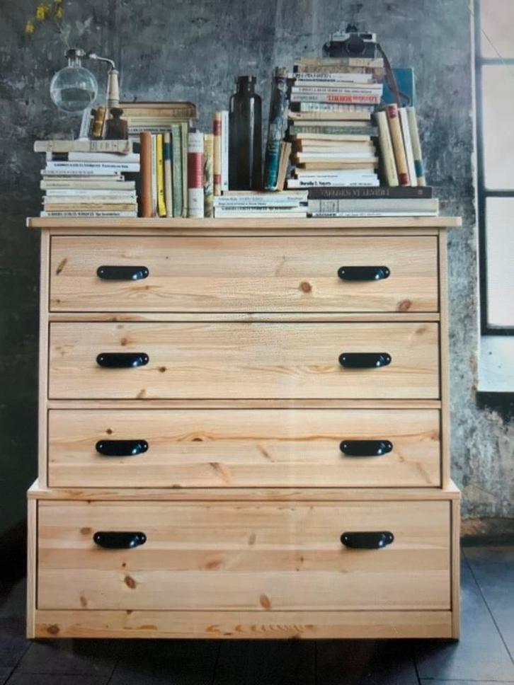 Ikea ladenkast ladekast drawer FJELL kast hout, Huis en Inrichting, Kasten | Ladekasten, Zo goed als nieuw, Minder dan 100 cm