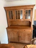 Grenen kast met glazen deuren, Antiek en Kunst, Ophalen
