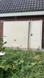 Garage deur en een loopdeur ernaast.geïsoleerd, Ophalen, Garagedeur, Zo goed als nieuw, 120 cm of meer