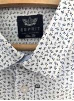 Esprit blauw wit overhemd mt 42/44, Wit, Nieuw, Ophalen of Verzenden, Halswijdte 41/42 (L)