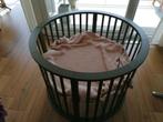 Groene ronde box incl. boxkleed Kids Only Classic Khaki, Kinderen en Baby's, Boxen, Ophalen of Verzenden, Gebruikt, Boxkleed