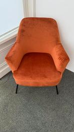 Fauteuil Hamburg fluweel koper, Huis en Inrichting, Ophalen, 75 tot 100 cm, Zo goed als nieuw, 75 tot 100 cm