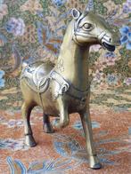 Prachtig oud Oosters brons beeldje van een paard 20,2 cm., Antiek en Kunst, Kunst | Niet-Westerse kunst, Ophalen of Verzenden