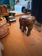 Houten olifanten beeld, Antiek en Kunst, Kunst | Beelden en Houtsnijwerken, Ophalen