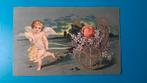 Cupido Engeltje met hartjes in handkar ., Verzamelen, Ophalen of Verzenden, Voor 1920, Overige thema's