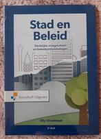 Stad en beleid Elly Straatman - nieuw in verpakking, Boeken, Studieboeken en Cursussen, Nieuw, Ophalen of Verzenden, Noordhoff Uitgevers