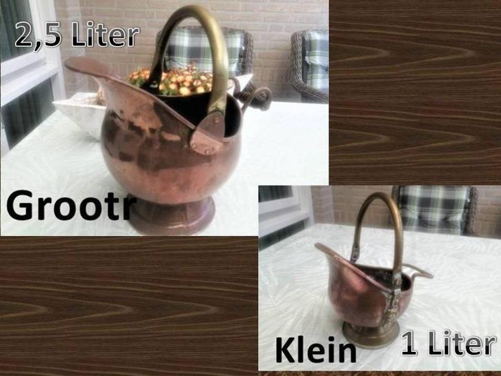 ANTIEK - Asemmers Groot / Klein) SAMEN 5 € - Klik meer adv., Antiek en Kunst, Antiek | Koper en Brons, Koper, Ophalen of Verzenden