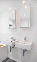 2 Duravit badkamer wastafels met design sifon, Ophalen, Gebruikt, Chroom, Wastafel