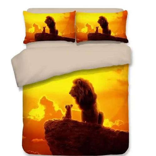 Lion king mufasa dekbedovertrek, Huis en Inrichting, Slaapkamer | Beddengoed, Nieuw, Dekbedovertrek, Eenpersoons, Ophalen of Verzenden