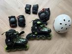 Skeelers maat 33 - 36 inclusief helm en beschermers, Sport en Fitness, Skeelers, Kinderen, Inline skates 4 wielen, Ophalen, Overige merken