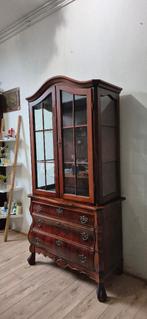 antieke buikkast met glazen deuren (dressior), Huis en Inrichting, Kasten | Overige, Ophalen, Zo goed als nieuw