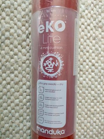 Nieuwe Manduka Eko Lite 4mm rode natuur rubber yogamat 180cm beschikbaar voor biedingen