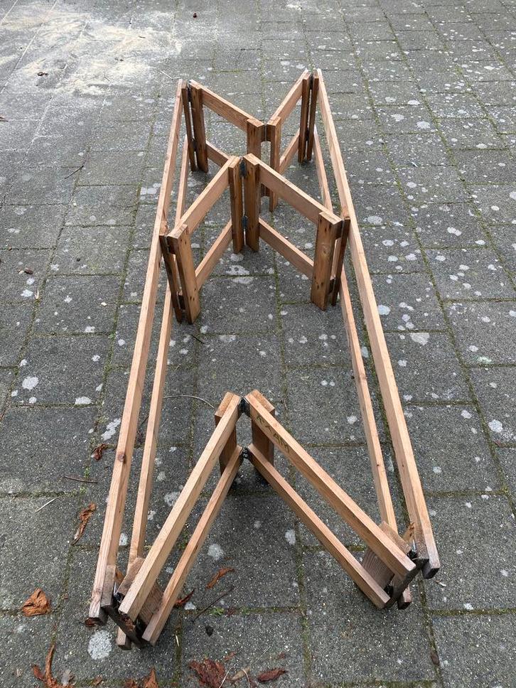 4x Houten Podiumdelen - Opvouwbaar, Huis en Inrichting, Overige Huis en Inrichting, Gebruikt, Ophalen of Verzenden