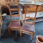 Twee antieke bidstoelen, kerkstoelen, Ophalen