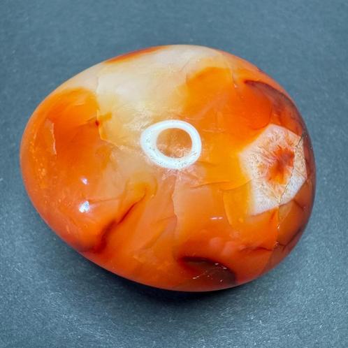 Carneool handsteen uit Madagaskar, Verzamelen, Mineralen en Fossielen, Mineraal, Ophalen of Verzenden