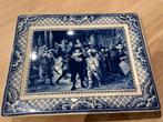 Decoratie delfts blauw bord De Nachtwacht, Ophalen