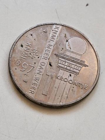 Penning 100 jaar KNMI De Bilt Kroontje 1897-1997  beschikbaar voor biedingen