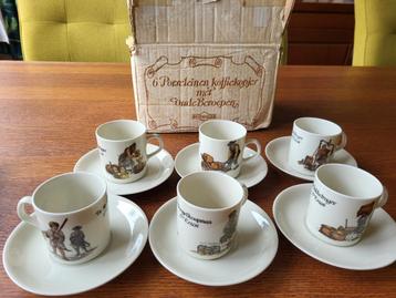 Vintage koffiekopjes set oude beroepen  nieuw in orig. doos beschikbaar voor biedingen