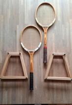 Twee Dunlop Maxply Fort rackets, incl. frameklem. Vintage, Sport en Fitness, Tennis, Ophalen of Verzenden, Gebruikt, Racket, Dunlop