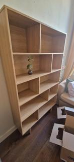Houten Boekenkast / Open Kast, Met plank(en), Eikenhout, 100 tot 150 cm, Ophalen of Verzenden