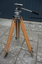 houten uitschuifbare statief met balhoofd, Gebruikt, Minder dan 150 cm, Met balhoofd, Ophalen of Verzenden