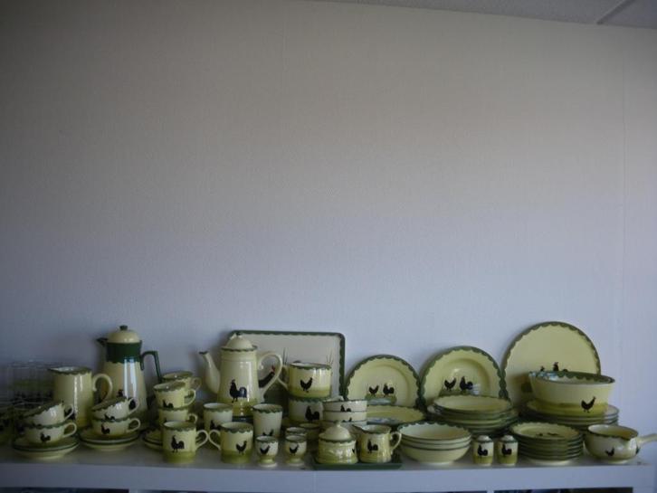 Zeller Kip haan servies, Huis en Inrichting, Keuken | Servies, Zo goed als nieuw, Bord(en), Overige stijlen, Porselein, Ophalen of Verzenden
