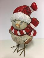 Kerst Beeld Vogel met must en sjaal, Ophalen of Verzenden, Zo goed als nieuw