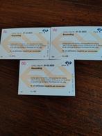 Treinkaartjes eerste klas, 3 stuks keuzedag, Tickets en Kaartjes, Eén persoon, Trein, Overige typen