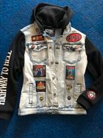 Ac/dc battle jacket hardrock spijkerjasje coole patches, Blauw, Maat 48/50 (M), Ophalen of Verzenden, Ac-dc