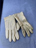 Khaki handschoenen leer, Ophalen of Verzenden, Zo goed als nieuw, Handschoenen