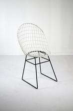 Vintage Cees Braakman 1950 Draadstoel wire chair voor Pastoe, Ophalen, Gebruikt, Wit, Vintage