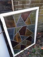 glas in lood raam, Doe-het-zelf en Verbouw, Ophalen, Gevelraam of Ruit, Gebruikt, Minder dan 80 cm
