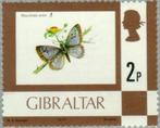 GIBRALTAR 1 - Dieren: insecten (vlinder), Ophalen of Verzenden, Postfris, Dier of Natuur