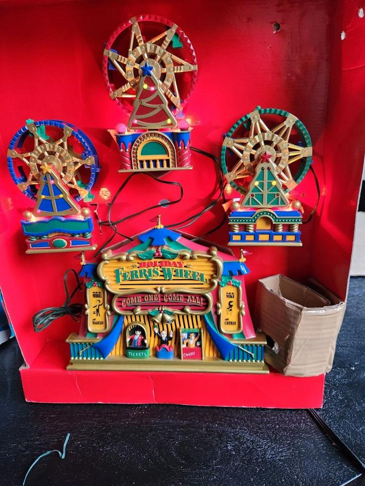 Mr. Christmas Reuzenrad-Kerstdecoratie holiday ferris wheel, Diversen, Kerst, Ophalen of Verzenden