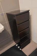 Ladekast  zwart, Huis en Inrichting, Kasten | Ladekasten, Ophalen, Gebruikt, 50 tot 100 cm, 3 of 4 laden