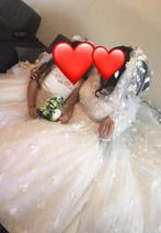 Prachtige Bruidsjurk maat 36-44 + Sluier, Ophalen of Verzenden, Gedragen, Wit, Trouwjurk