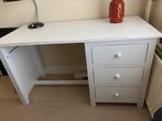 Wit houten bureau, Zo goed als nieuw, Ophalen, Bureau