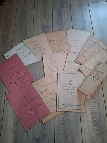 Collectie oude Franse notariële akte's 1901-1922 beschikbaar voor biedingen