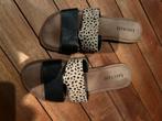 Lazamani Slippers Maat 42 - Leer, Kleding | Dames, Ophalen of Verzenden, Zo goed als nieuw, Slippers