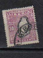 Liberia dieren 1918 vogel, Postzegels en Munten, Ophalen of Verzenden, Dier of Natuur, Gestempeld