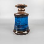 Oost-Duitse Fat Lava vaas. Strehla 1268 blauw, Antiek en Kunst, Antiek | Vazen, Ophalen of Verzenden