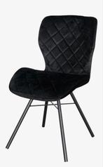 Prachtige Velvet Eetkamerstoelen - Set van 4, Huis en Inrichting, Stoelen, Ophalen, Zwart, Zo goed als nieuw, Vier