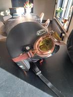 Retro Motorhelm met Bril, Overige merken, M, Dames, Jethelm