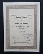 Douwe Egberts (Tabaksfabrieken/Koffiebranderijen) Joure, Postzegels en Munten, Verzenden, 1950 tot 1970, Aandeel