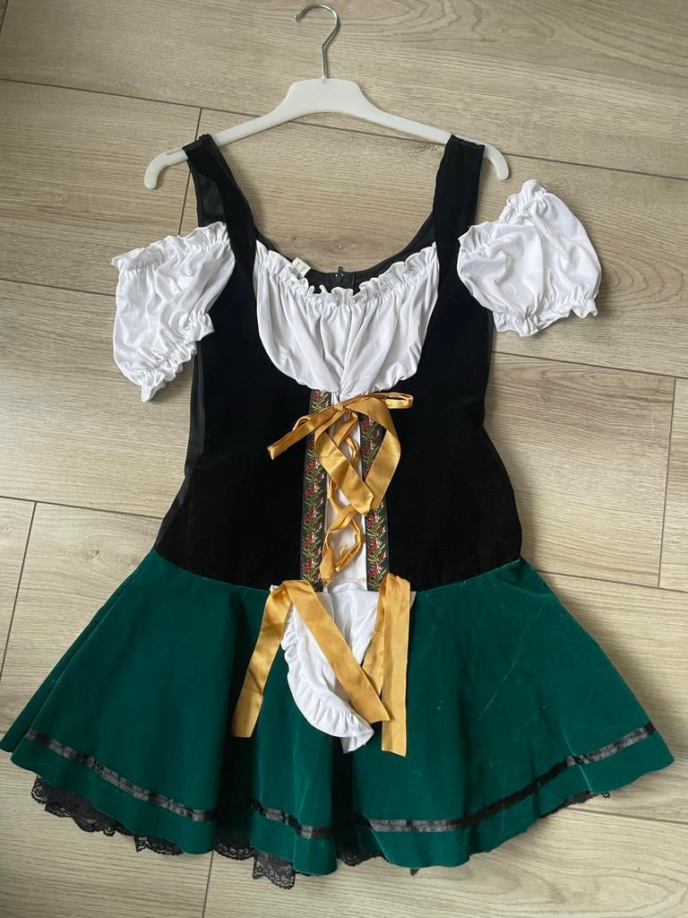 Dirndl Jurk Oktoberfest - Maat L, Kleding | Dames, Carnavalskleding en Feestkleding, Maat 42/44 (L), Ophalen of Verzenden, Kleding